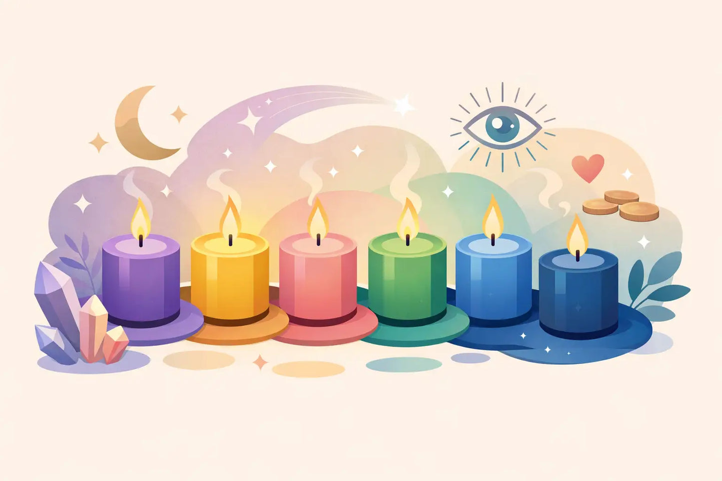 Manifestation Candle Colors and Their Meanings