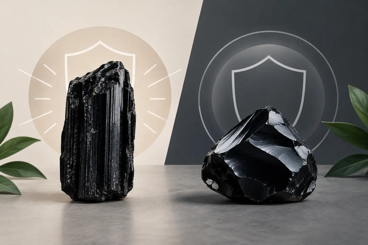 Black Tourmaline Versus Obsidian for Protection