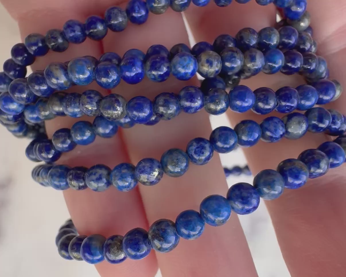 Lapis Lazuli Bracelet 4mm
